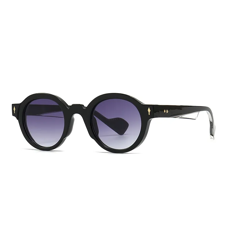 Fashion Retro Round Frame PC Lens Sunglasses