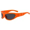 One Size Orange Frame/Gray Slice