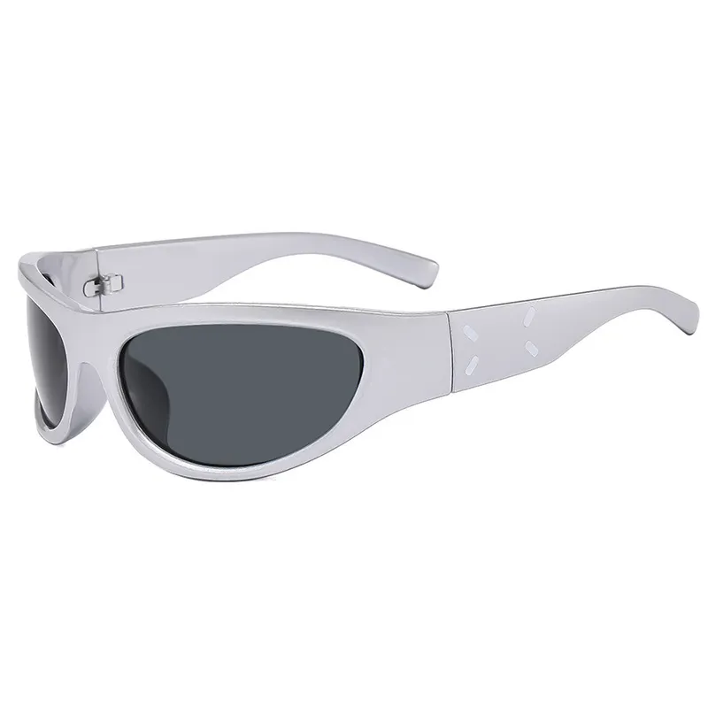 Fashion Casual UV Protection Windproof Oval Box Sunglasses