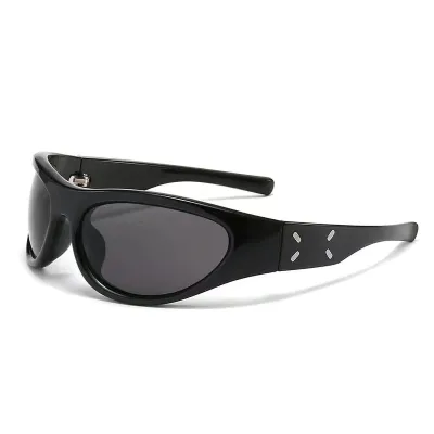 Fashion Casual UV Protection Windproof Oval Box Sunglasses