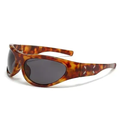 Fashion Casual UV Protection Windproof Oval Box Sunglasses