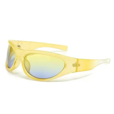 Fashion Casual UV Protection Windproof Oval Box Sunglasses