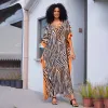 Y8766-2 Brown Zebra Orange Edge