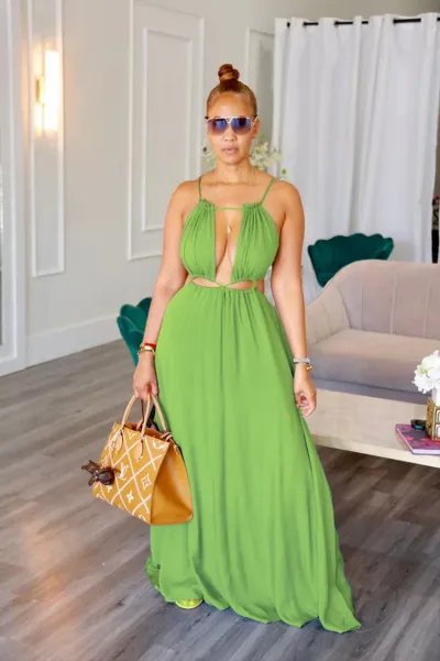 Women Sexy Hollow-Out Backless Sleeveless Maxi Dress - Street Hipster Style
