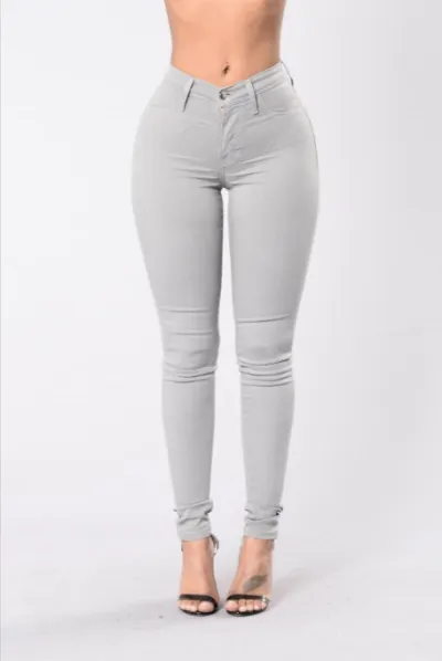 Women Fashion Sexy Stretch Tight High-Waist Denim Jeans