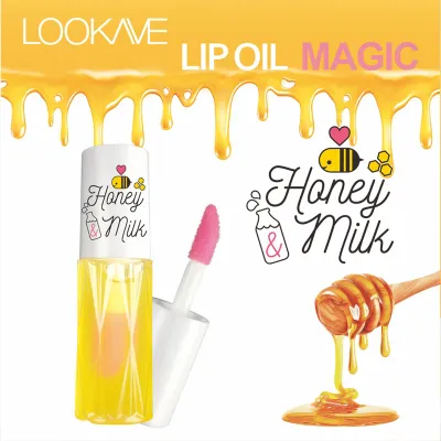 Lookave Moisturizing Color Changing Lip Oil Milk Flavor 3ml
