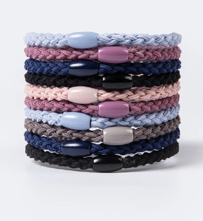 Fashion Simple Solid Color Braided Hair Rope
