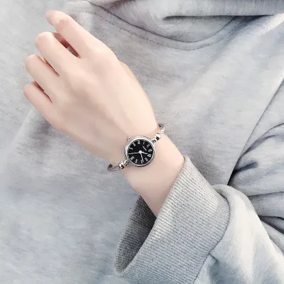 Women's Fashion Simple Small Dial Alloy Case Bracelet Watch