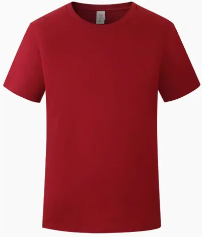Kids Boys Clothing Combed Cotton Solid Color Short Sleeve T-Shirt Crewneck Casual Summer