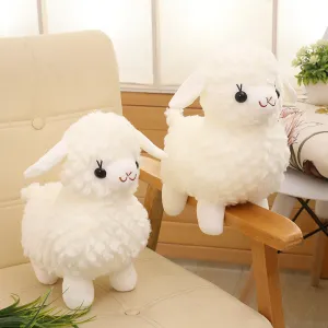Cute Lamb Plush Doll Toy with Soft Rose Velvet and PP Cotton, Kids Toys