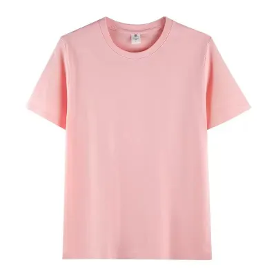 200Gsm Men's Loose Fit Solid Color Short Sleeve Crewneck T-Shirt