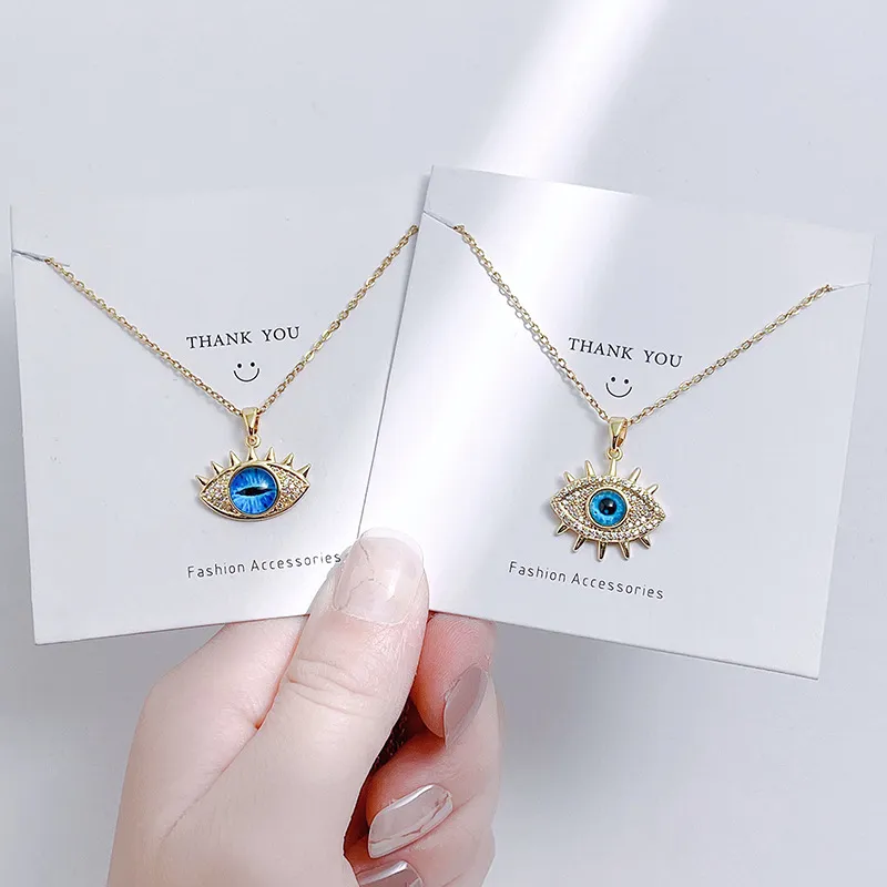 Titanium Steel Evil Eye Personality O-Chain Necklace