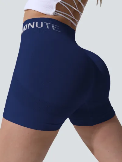 Women High Waist Alphabet Sports Shorts