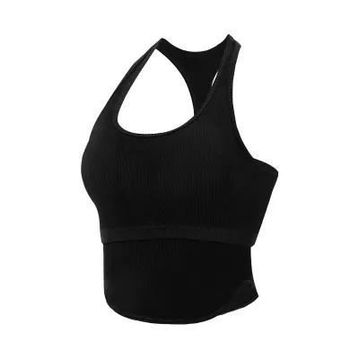 Women Simple Solid Color Sports Tank Top