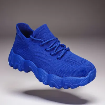 Plus Size Women's Casual Breathable Slip On Sneakers Round Toe Low Top