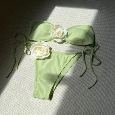 Women Sexy Stereo Floral Bikini