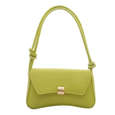 Women Casual Solid Color Small Square Underarm PU Shoulder Bag