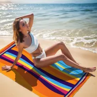 Cute Mermaid Printing Round Swimming Beach Towel
