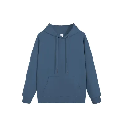 Women's Casual Cotton Loose Fit Long-Sleeve Solid Color Hoodie