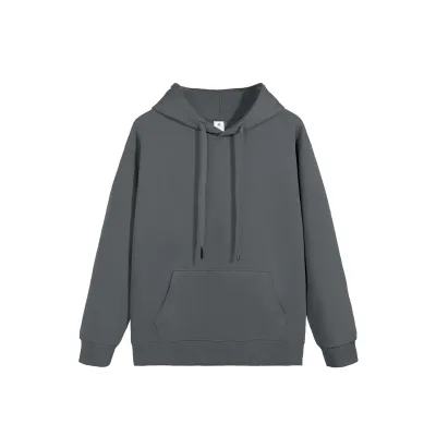 Women's Casual Cotton Loose Fit Long-Sleeve Solid Color Hoodie