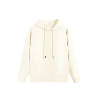 Women's Casual Cotton Loose Fit Long-Sleeve Solid Color Hoodie