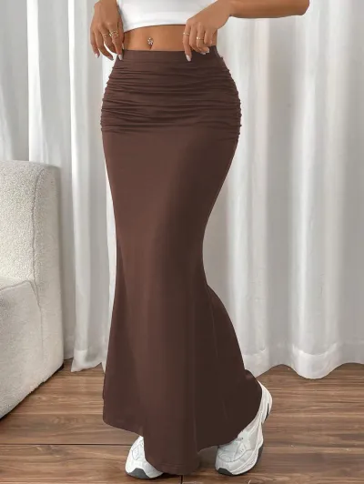 Women Fashion Sexy Leopard Pattern Tight High Waist Fishtail Skirt
