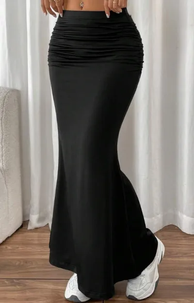 Women Fashion Sexy Leopard Pattern Tight High Waist Fishtail Skirt