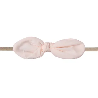 Kids Cute Solid Color Cloth Bow Headband Hair Accessories