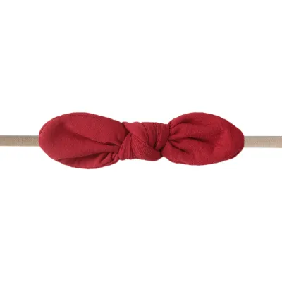 Kids Cute Solid Color Cloth Bow Headband Hair Accessories