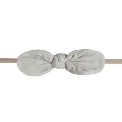 Kids Cute Solid Color Cloth Bow Headband Hair Accessories