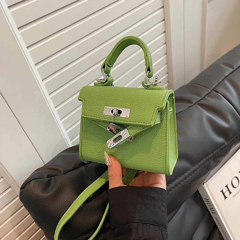 Urban Simplicity PU Mini Solid Color Crossbody Bag