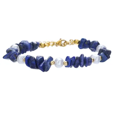 Vintage Women Crystal Pearl Beaded Bracelet