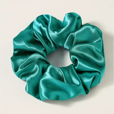 Solid Color Satin Oversized Large Size Scrunchie Hair Tie