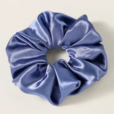 Solid Color Satin Oversized Large Size Scrunchie Hair Tie