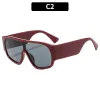 C2-Burgundy Frame Gray