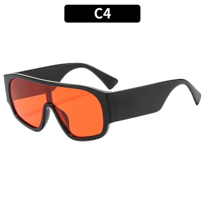 Fashion Outdoor Oversized One-Body Lens Square Sunglasses