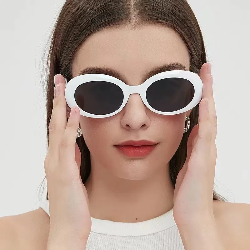 Summer Fashion Round Large Frame Sunglasses with PC Lens