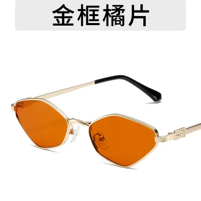 Fashion Beach Polygon Metal Sunglasses