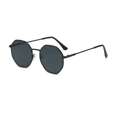 Classic Retro Metal Multi-Sided Square Frame Sunglasses