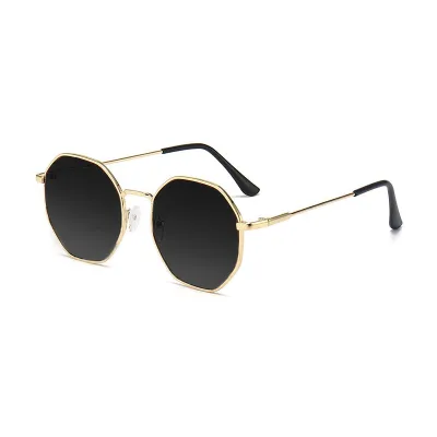 Classic Retro Metal Multi-Sided Square Frame Sunglasses