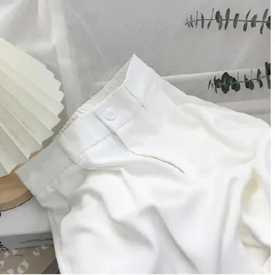 Women High Waist Loose Straight Wide Leg Casual Pants for Spring and Autumn