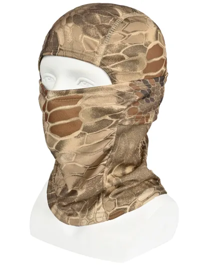 Camouflage Summer Riding Ice Silk Windproof Scarf Hat for Men Women
