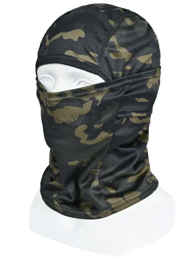 Camouflage Summer Riding Ice Silk Windproof Scarf Hat for Men Women