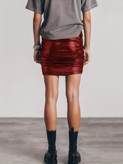 Summer Fashion Slim Stretch Pleated Skirt