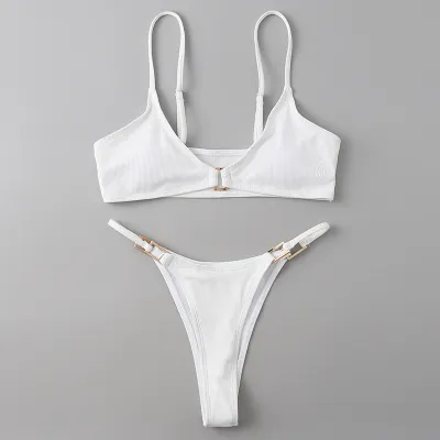 Women Sexy Solid Color Bikini