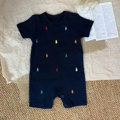 Newborn Baby Summer Short-Sleeved Cotton Climbing Rompers