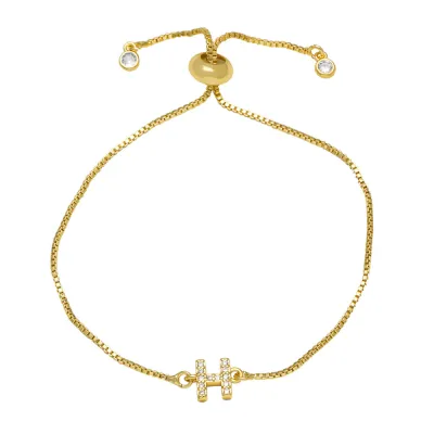 Fashion Adjustable 26 Alphabet Copper Bracelet for Women