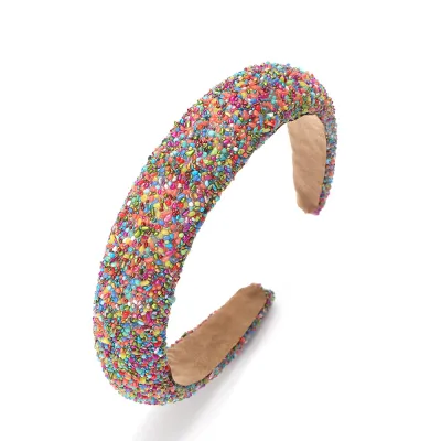 Women Fashion Multicolour Wide-Brimmed Hairband Sweet Style