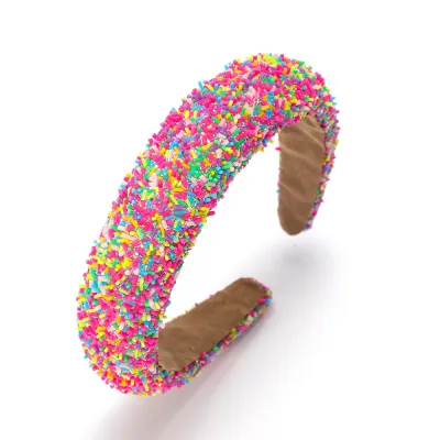 Women Fashion Multicolour Wide-Brimmed Hairband Sweet Style