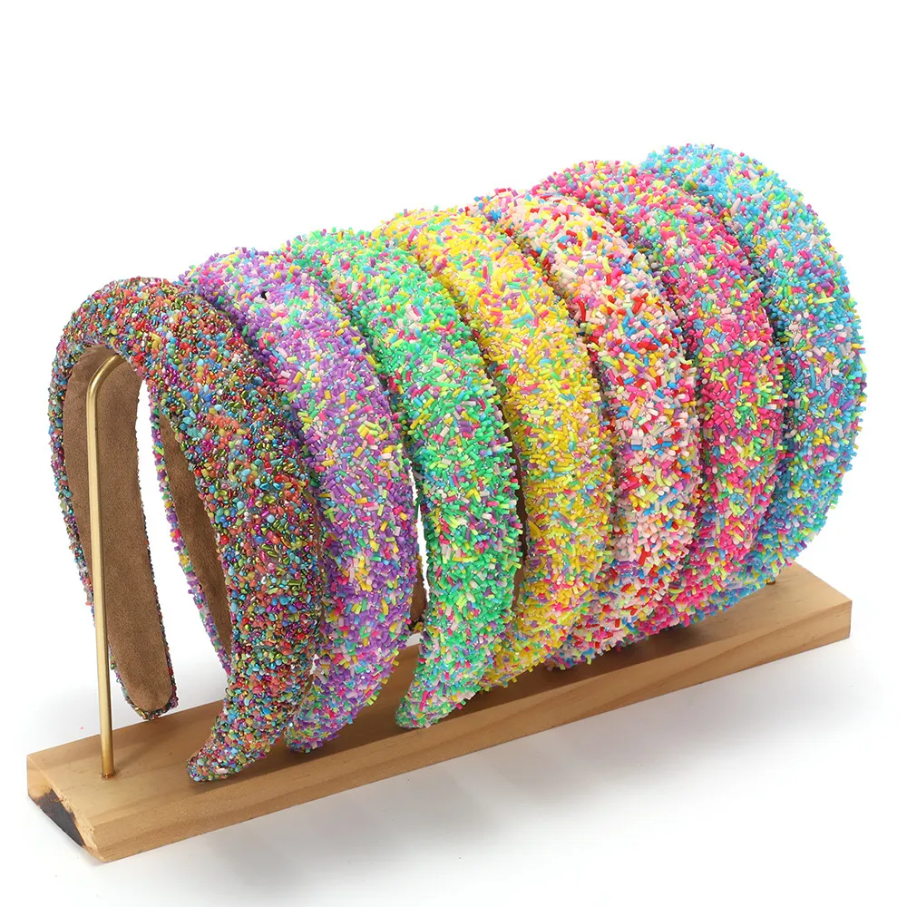 Women Fashion Multicolour Wide-Brimmed Hairband Sweet Style